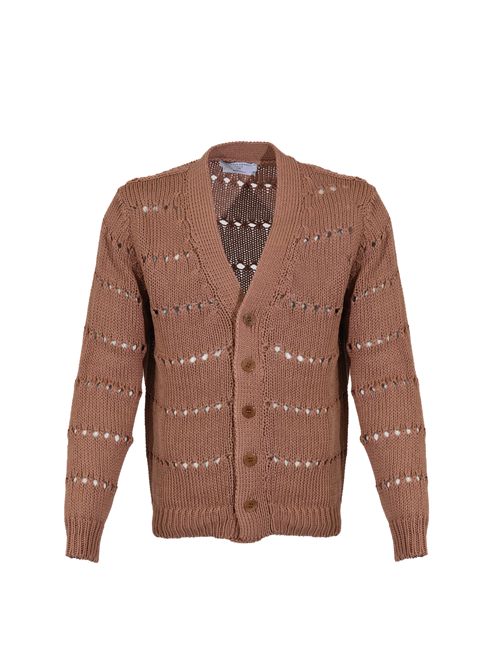 Cardigan traforato in cotone Raw DANIELE FIESOLI | DF 4070RAW